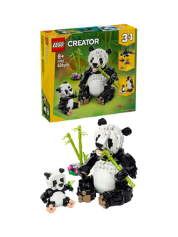 LEGO Creator 3in1 Wild Animals: Panda Family Toy Set 31165, Multi