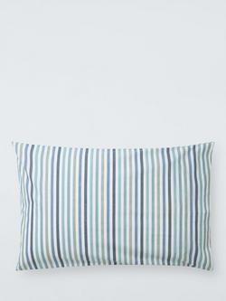 John Lewis Kids' Candy Stripe Duvet Cover and Pillowcase Set - view 2, Blue