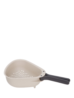 Joseph Joseph Droplet Large Foldable Colander, Stone - view 2, Stone