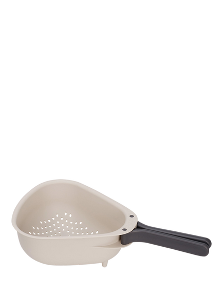 Joseph Joseph Droplet Large Foldable Colander, Stone - view 2, Stone