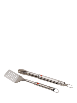 Joseph Joseph GrillOut BBQ Turner & Tongs with Retractable Heads Set, 2 Piece, Stainless Steel