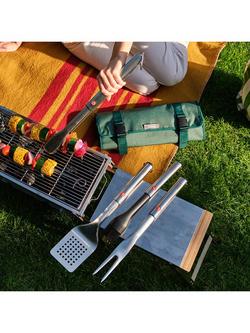 Joseph Joseph GrillOut BBQ Turner & Tongs with Retractable Heads Set, 2 Piece - view 2, Stainless Steel