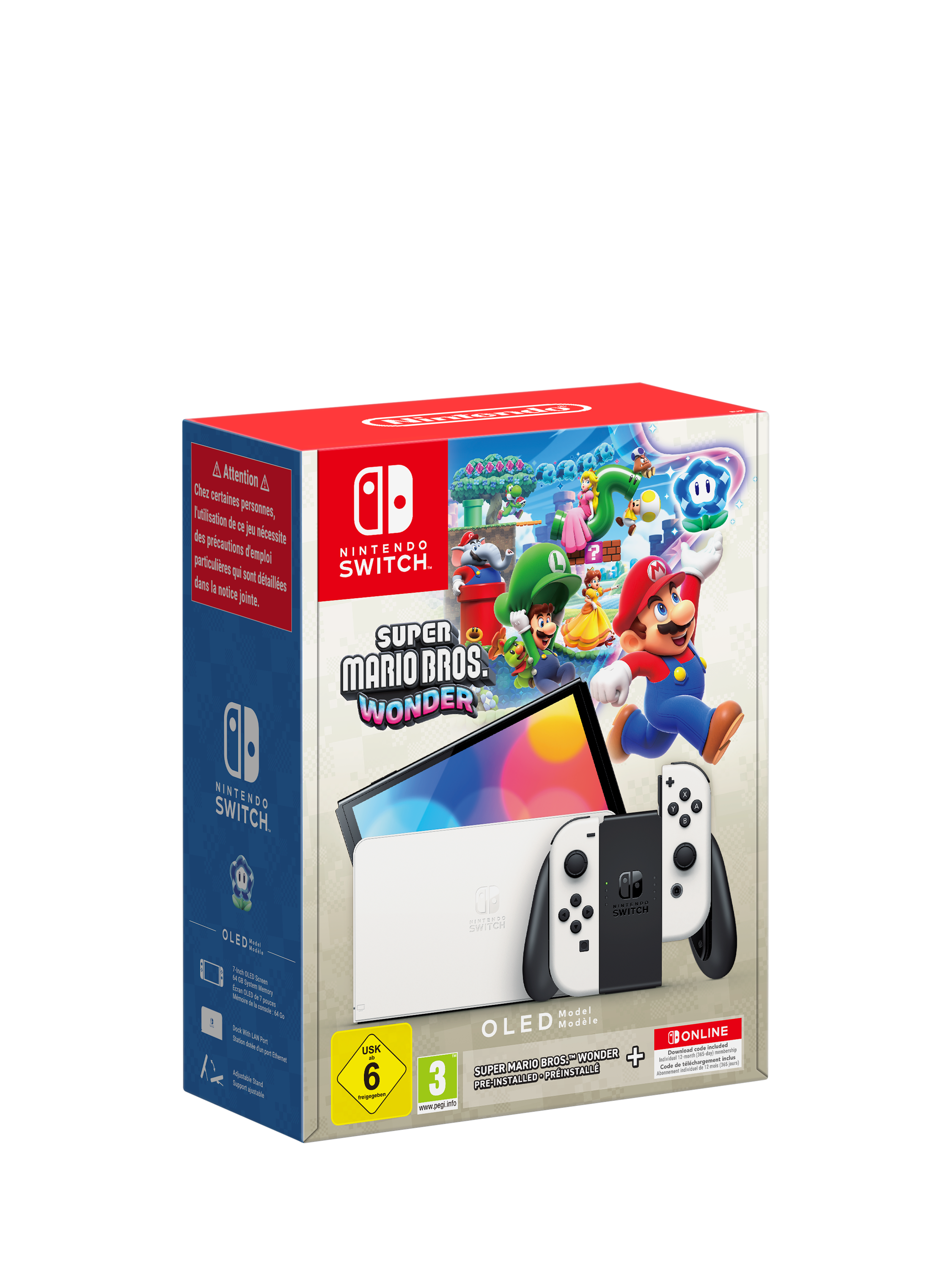 Nintendo Switch v2 Console Tablet with Super outlet Mario Party, Plants vs Zombies