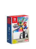 Nintendo Switch OLED 64GB Console with Joy-Con, White, with Super Mario Bros. Wonder & 12-Month Nintendo Switch Online Individual Membership
