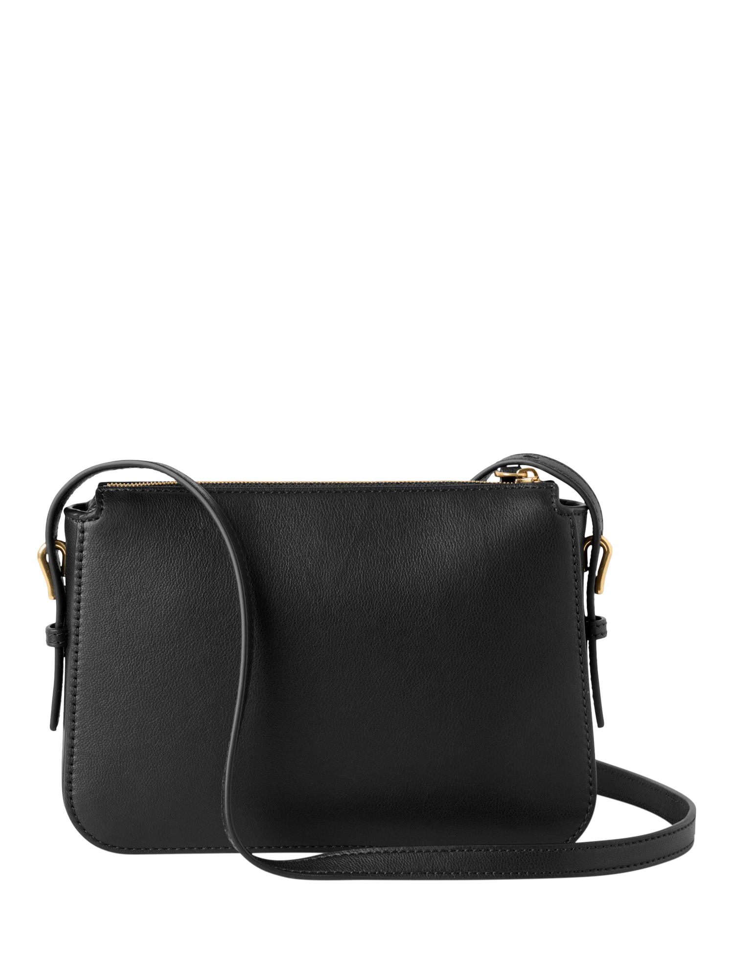 Product image 3 of 5, which shows Mulberry Clovelly Micro Classic Grain Leather Pouch, Black