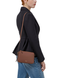 Mulberry Clovelly Micro Classic Grain Leather Pouch, Bright Oak