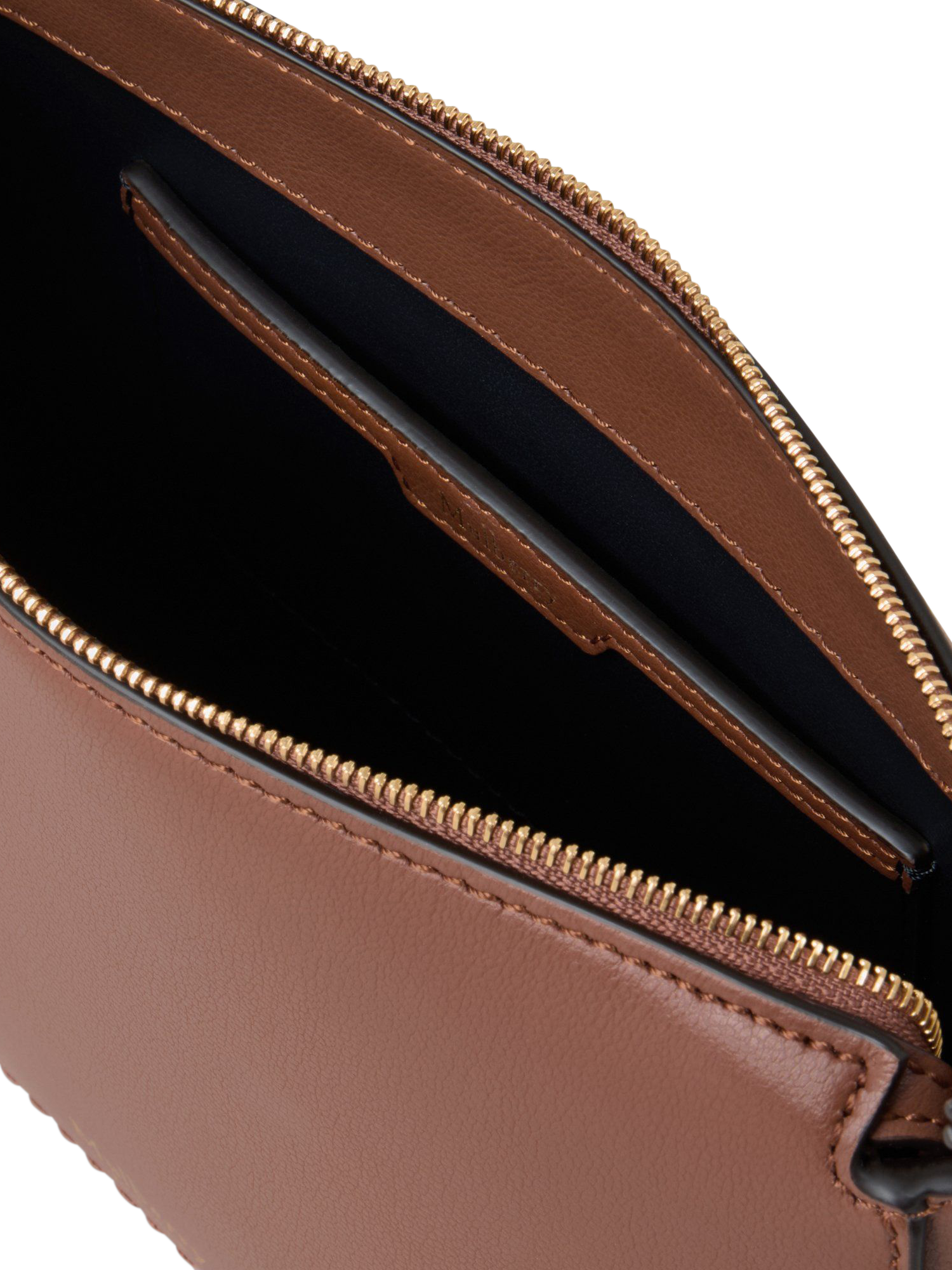 Product image 5 of 6, which shows Mulberry Clovelly Micro Classic Grain Leather Pouch, Bright Oak