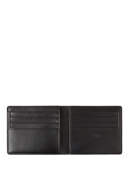Mulberry 8 Card BioVeg Scotchgrain & Flat Calf Leather Wallet, Mole/Cognac - view 2, Mole/Cognac