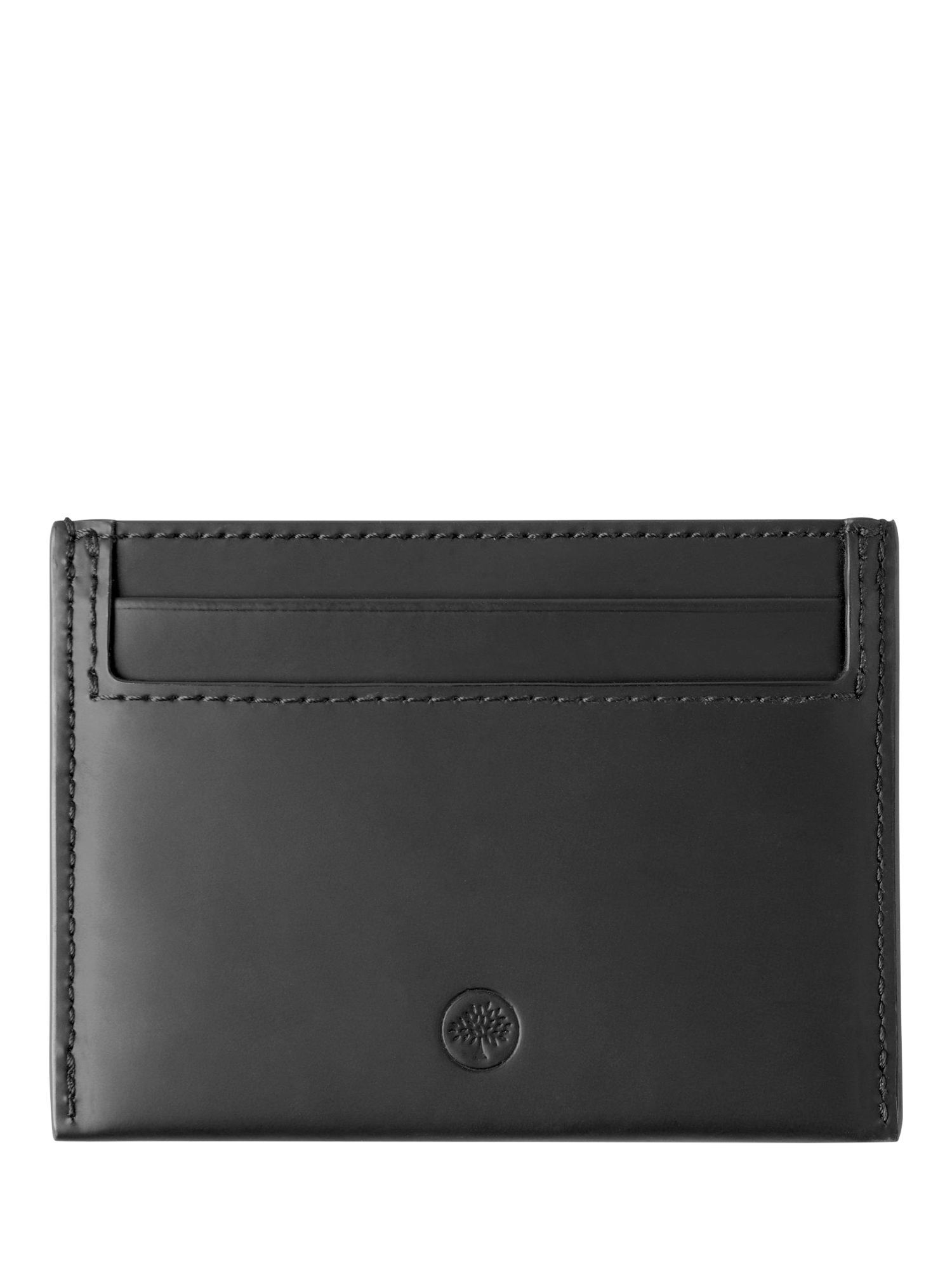 Product image 2 of 2, which shows Mulberry Continental Rubberised Leather Credit Card Slip, Black