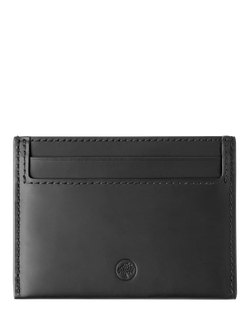 Mulberry Continental Rubberised Leather Credit Card Slip, Black - view 2, Black