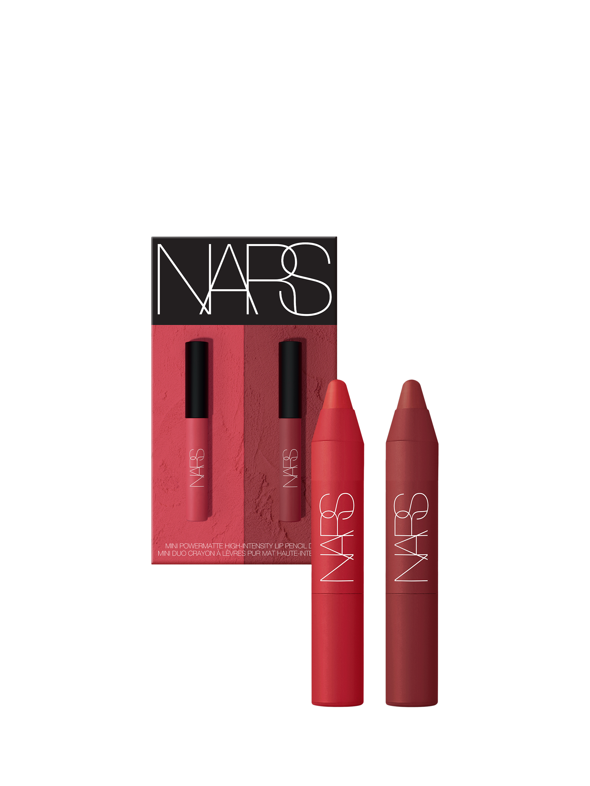 NARS Mini Powermatte High-Intensity Lip Pencil Duo Red Makeup Gift Set