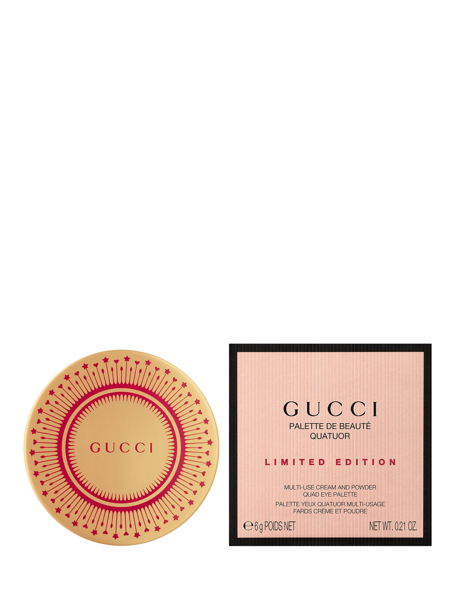 Product image 8 of 8, which shows Gucci Palette de Beauté Quatuor Eyeshadow Palette Limited Edition, 04 Festive Glow