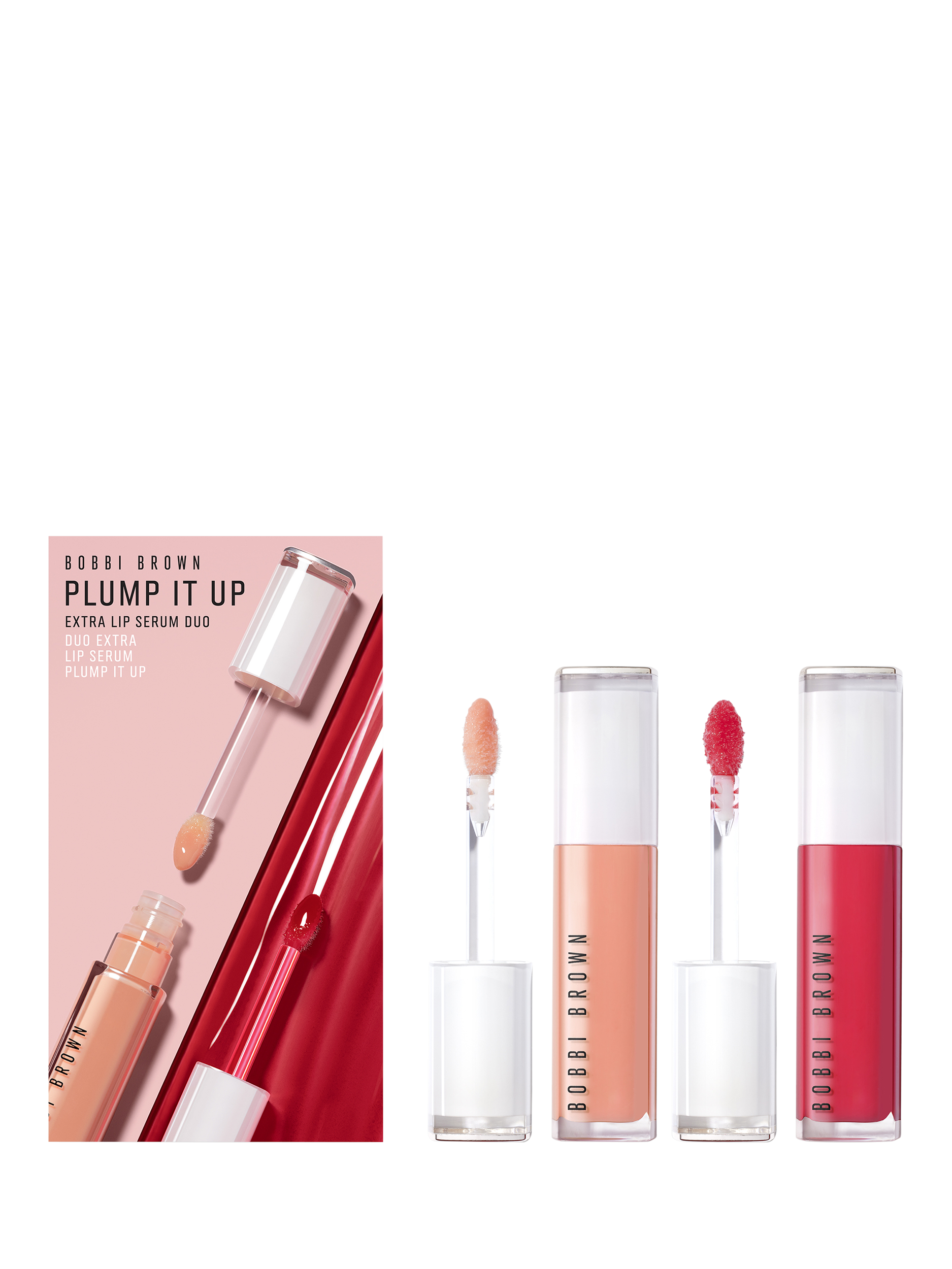 Product image 1 of 2, which shows Bobbi Brown Plump It Up Extra Lip Serum Duo, 2 x 6ml