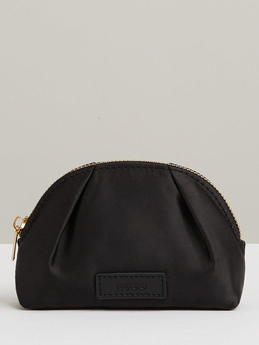Reiss Fifi Mini Cosmetics Bag, Black
