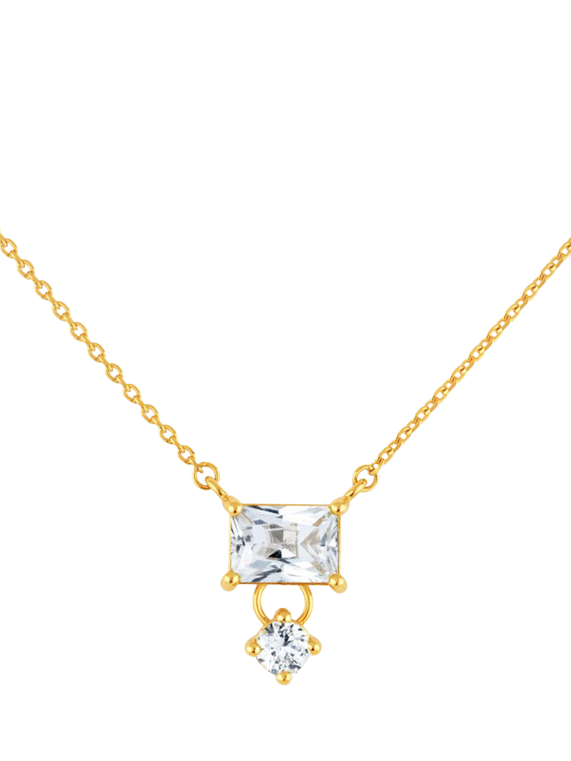 Product image 1 of 4, which shows Dinny Hall Gold Plated Sapphire Gemset Pendant