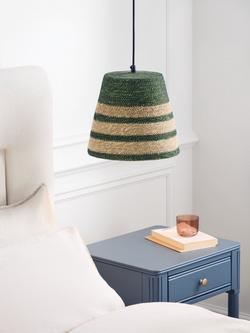 John Lewis Small Woven Jute Pendant Ceiling Light, Natural - view 2, Natural