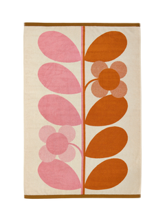 Orla Kiely Stem Bloom Bath Sheet, Blush