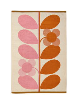 Orla Kiely Stem Bloom Towels, Blush