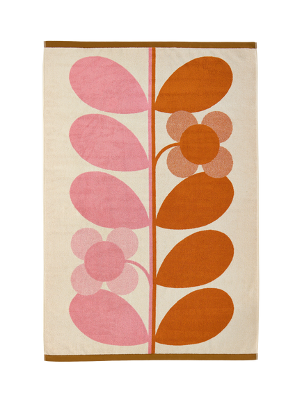 Orla Kiely Stem Bloom Towels, Blush