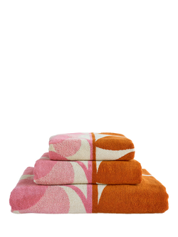 Orla Kiely Stem Bloom Towels - view 2, Blush