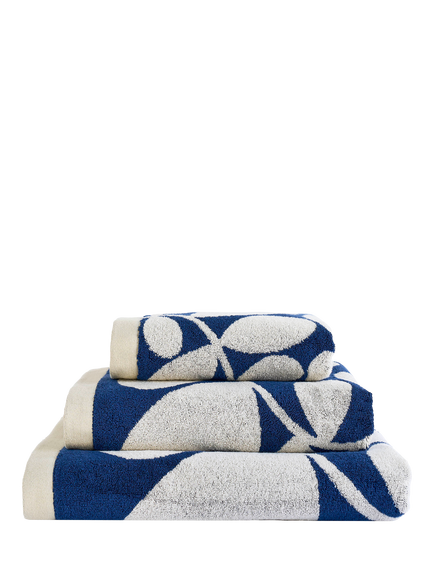 Orla Kiely Sycamore Stripe Towels - view 2, Dusk