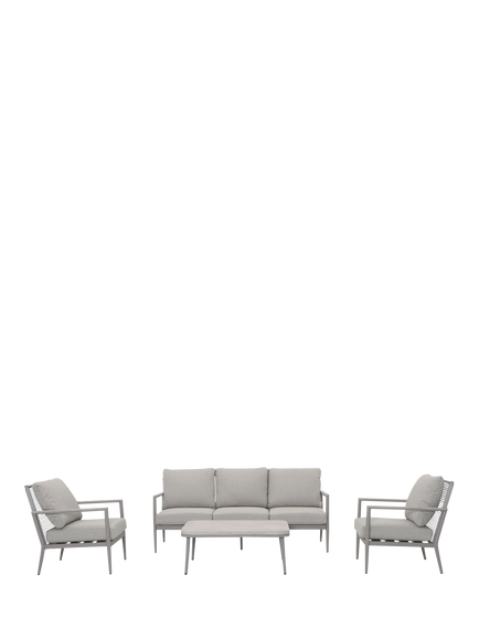 KETTLER Trento 5-Seater Garden Lounge Set, Pebble, Pebble