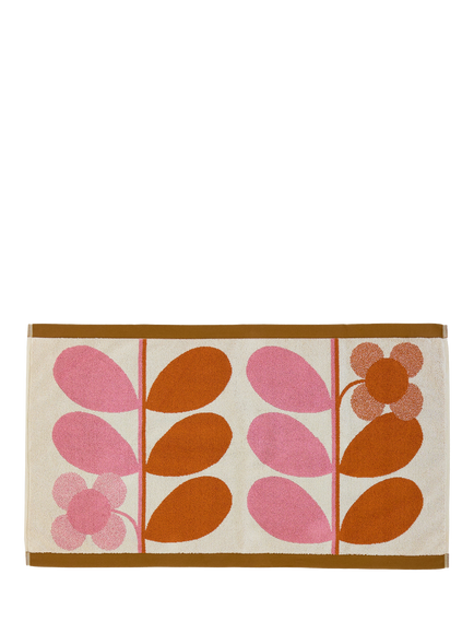 Orla Kiely Stem Bloom Bath Mat, Blush, Blush