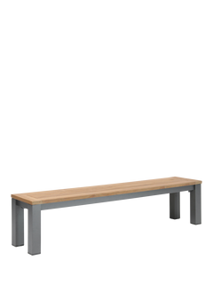 KETTLER Elba Signature 3-Seater Garden Dining Bench, Grey