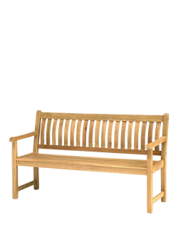 KETTLER Hampton 3-Seater Eucalyptus Wood Garden Bench, Brown