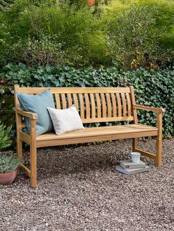 KETTLER Hampton 3-Seater Eucalyptus Wood Garden Bench - view 2, Brown