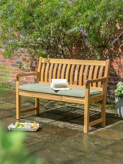 KETTLER Hampton 2-Seater Garden Bench Cushion, Sage - view 2, Sage