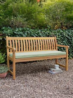 KETTLER Hampton 3-Seater Garden Bench Cushion, Sage - view 2, Sage
