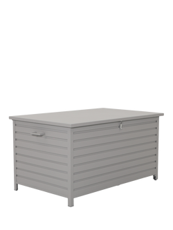 KETTLER Pebble Medium Aluminium Garden Storage Box, Grey, Pebble