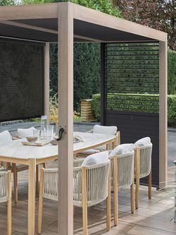 KETTLER Signature Pergola Louvre Panel, 150cm, Grey - view 2, 