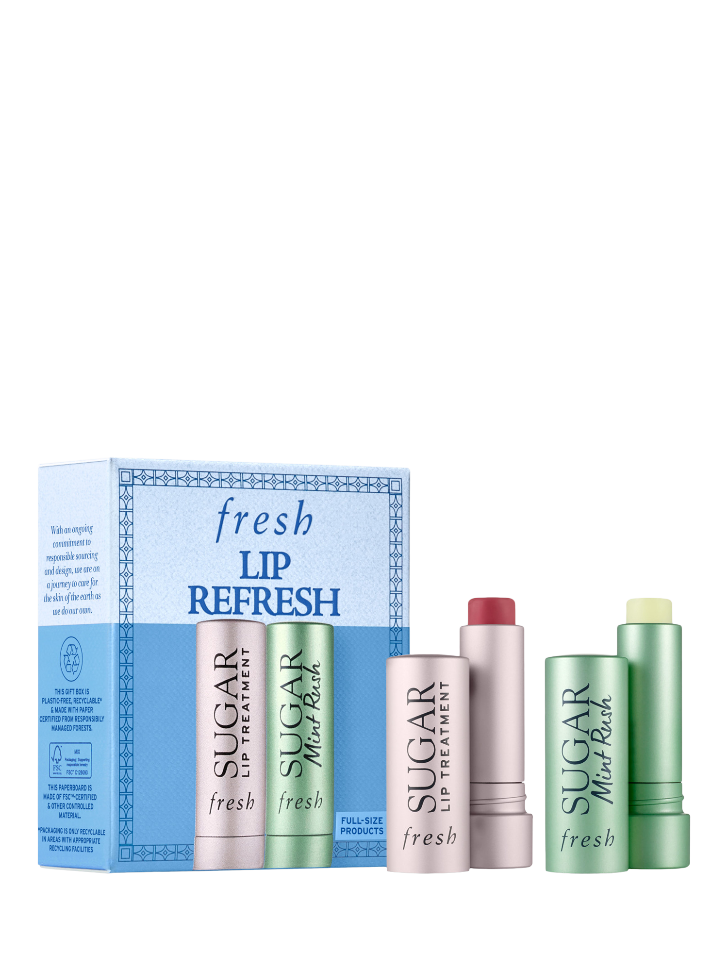 Product image 1 of 7, which shows Fresh Lip Refresh Skincare Gift Set