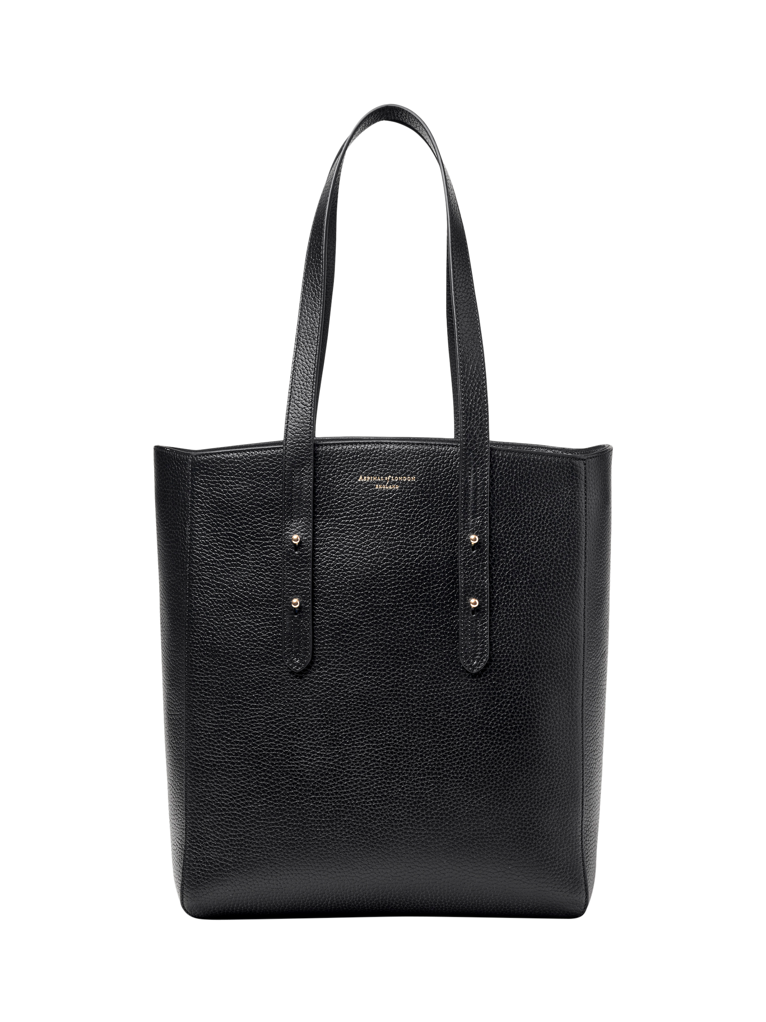 Aspinal of London Essential Leather Tote Bag, Black