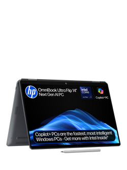 HP 14-fh0006na Laptop, Intel Core Ultra 7 Processor, 16GB RAM, 1TB SSD, 14", Eclipse Grey, Eclipse Grey