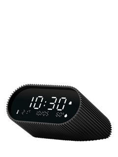 Lexon Ray LCD Digital Alarm Clock, Black