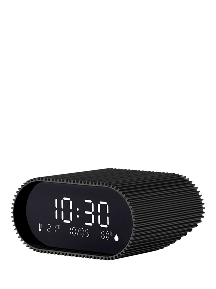 Lexon Ray LCD Digital Alarm Clock - view 2, Black