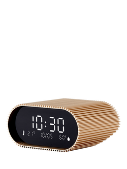 Lexon Ray LCD Digital Alarm Clock, Gold - view 2, Gold