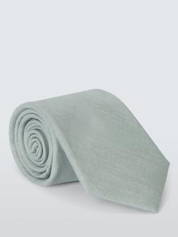 John Lewis Textured Linen Tie, Mint