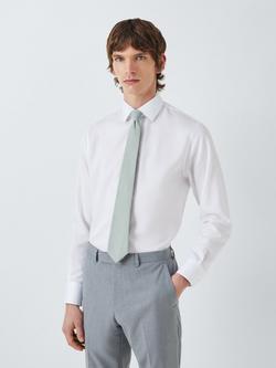 John Lewis Textured Linen Tie - view 2, Mint