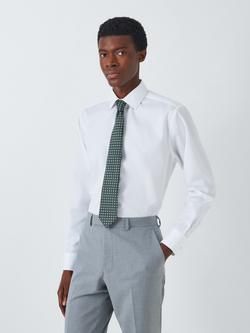 John Lewis Silk Square Tie - view 2, Green