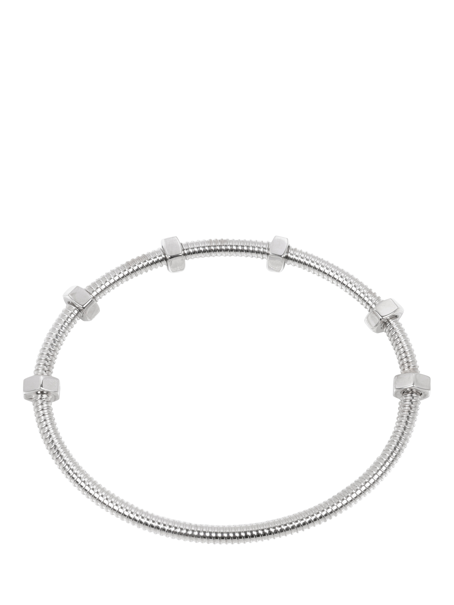 Product image 4 of 5, which shows Pre-loved Cartier 18ct White Gold Ecrou de Cartier Bracelet