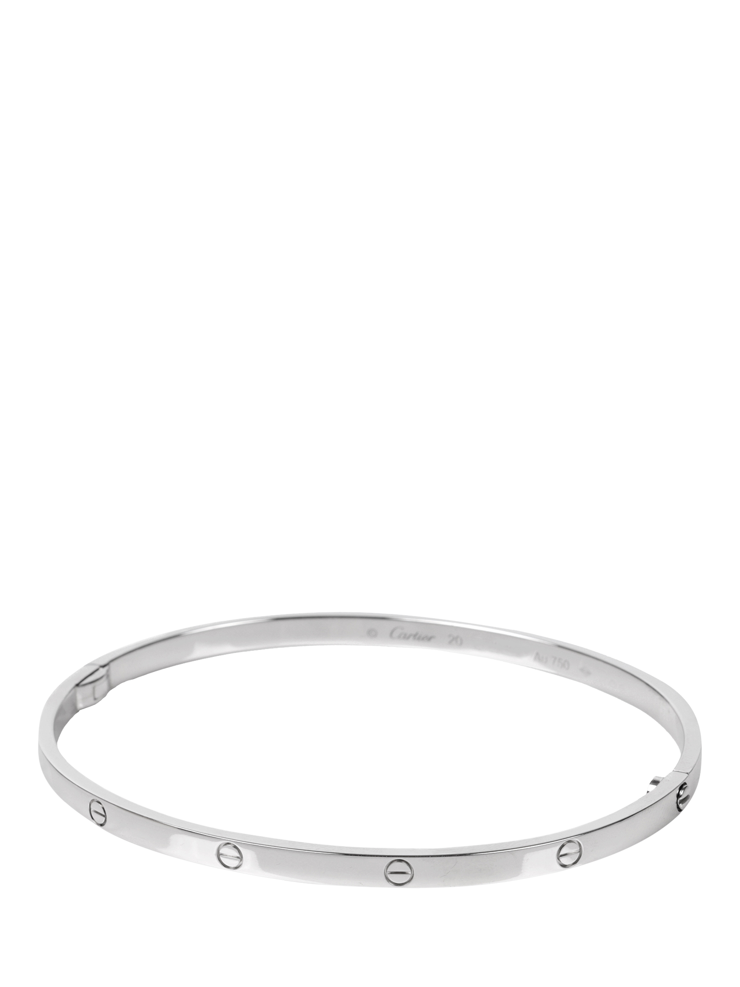 Pre-loved Cartier 18ct White Gold SM Love Bangle