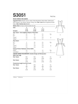 Simplicity Misses' 1970s Vintage Aprons Sewing Pattern, S3051 - view 2, Multi