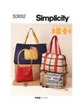 Simplicity Tailored Bags Sewing Pattern, S3052