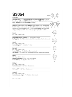 Simplicity Fun Bugs Sewing Pattern, S3054 - view 2, Multi Multi