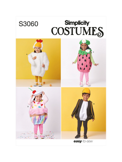 Simplicity Toddler Costumes Sewing Pattern, S3060, Multi Multi