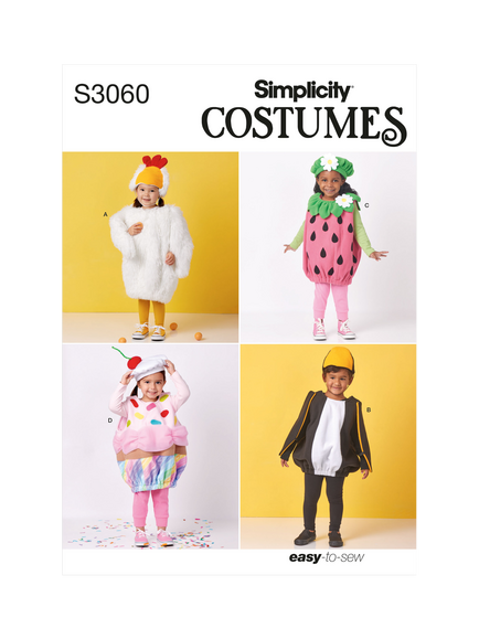 Simplicity Toddler Costumes Sewing Pattern, S3060, Multi Multi